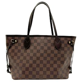 Louis Vuitton-Bolsa Louis Vuitton Damier Neverfull PM-Damier ebene