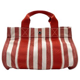 Hermès Hermes Cannes PM Handtasche Weiß Rot