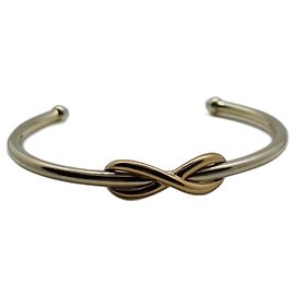 Tiffany & Co Pulseira Infinity em prata esterlina 925 e ouro rosa 750/000 Prata Rosa