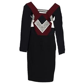 Robe longueur genou en polyester noir de Roland Mouret 2015 Noir