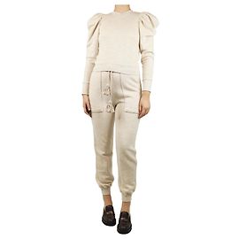 Ulla Johnson Conjunto de moletom e calças de moletom neutro - tamanho S Outro