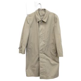 Autre Marque Impermeable de gabardina de algodón beige hombre Beige