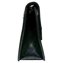 Chanel-Chanel Black Lambskin Shoulder Bag-Black