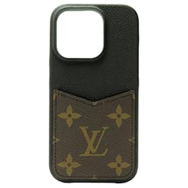 Louis Vuitton-NINE LOUIS VUITTON IPHONE 15 PRO MONOGRAM CANVAS PHONE CASE-Other