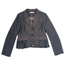 Kenzo vintage women jacket made in grey wool Grey
