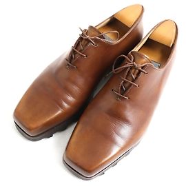 Sapatos de couro Berluti Olga Ultima Marrom 9.5 Marrom