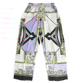 Versace-Versace Silk Angel Pajama Pants Multicolor-Multiple colors