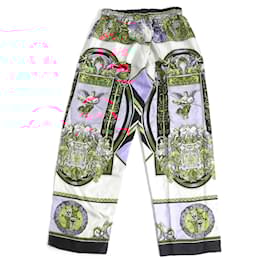 Versace-Versace Silk Angel Pajama Pants Multicolor-Multiple colors