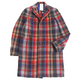 Abrigo largo Chester de lana con patrón de cuadros Etro Multicolor