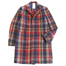 Etro Wool Check Pattern Long Chester Coat Multiple colors