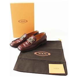 Tod's-TOD'S Gommino Leather Driving Shoes Brown-Other