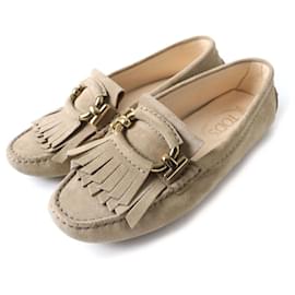 Tod's-Tod's Suede Leather Driving Shoes 36-Other