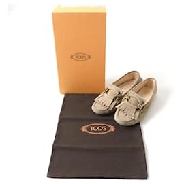 Tod's-Tod's Suede Leather Driving Shoes 36-Other