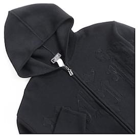 Versace-Versace Vintage Logo Knit Hoodie Black L-Black