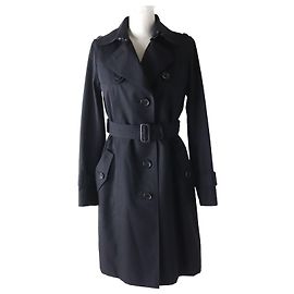 Abrigo trench de lana Nova Check Burberry Negro 36 Negro