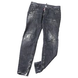 Calça jeans preta DSQUARED2 para mulheres Preto