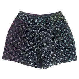 Shorts Monogramma Gradiente Amen Break Louis Vuitton Nero