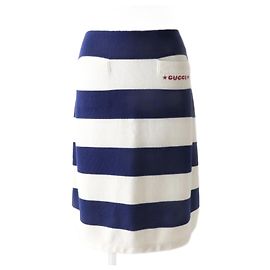 Falda de punto a rayas de lana Gucci XS Otro