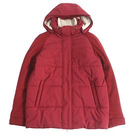 Loro Piana ICER BOMBER Nylon Cashmere Jacket Red L Red