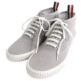 Thom Browne Canvas Mid Top Sneaker Grau 7 Grau