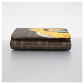 Fendi-Fendi Tri-fold Wallet - Pokémon Collaboration-Brown,Yellow