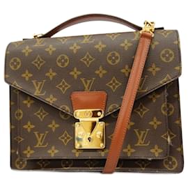 Louis Vuitton-Louis Vuitton Monogram Monceau Shoulder Bag-Brown