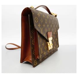 Louis Vuitton-Louis Vuitton Monogram Monceau Shoulder Bag-Brown