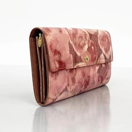 Louis Vuitton-Louis Vuitton Long Wallet in Rose Velours-Pink
