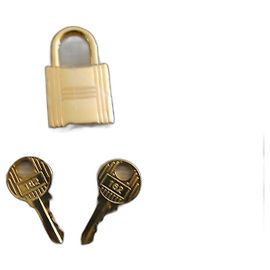 cadenas hermès neuf acier doré 2 clefs birkin et kelly Bijouterie dorée