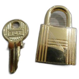 cadenas hermès neuf acier doré 1 clef birkin et kelly Bijouterie dorée
