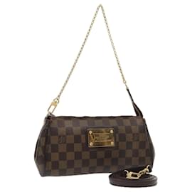 Louis Vuitton-LOUIS VUITTON Damier Ebene Eva Shoulder Bag 2way N55213 LV Auth 90415-Other