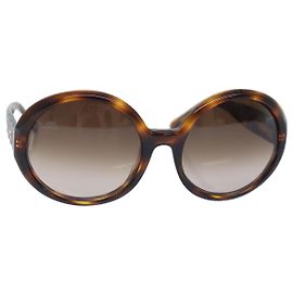 Gafas de sol Christian Dior Plástico Marrón Oro Auth yk15068 Castaño Dorado