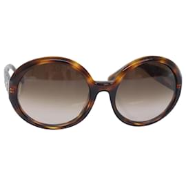 Christian Dior-Christian Dior Sunglasses Plastic Brown Gold Auth yk15068-Brown,Golden