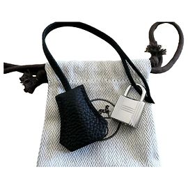 bell, pull tab, new Hermès padlock for Kelly or Birkin handbag Black