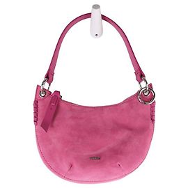 Bash Bolsa de ombro em camurça Rosa