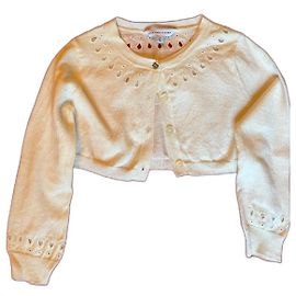 Little Marc Jacobs Weste Creme Baumwolle 2 Jahre Aus weiß