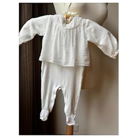 Baby Dior-Combinaison fille-Blanc
