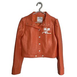 Courreges Jackets Orange Coral