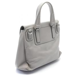 Givenchy-Givenchy Pandora Pure Leather Handbag-Grey