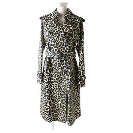 MARC JACOBS Abrigo Trench Leopardo Mujer XS Estampado de leopardo