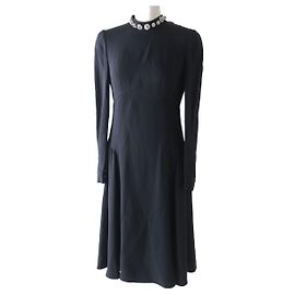 MCM Vestido Joyado de Mujer Prada Negro Negro