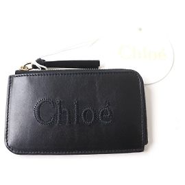 Chloé Monedero de cuero SENSE Chloe Negro