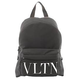 Autre Marque-Valentino VLTN Nylon Backpack Black/White-Other