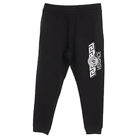 Versace-Versace Greca Cotton Pants Black-Black