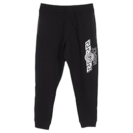 Versace-Versace Greca Cotton Pants Black-Black