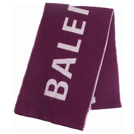 Balenciaga Logo Jacquard Wollschal 512732 Andere