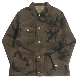 Giacca in denim camouflage Monogram Louis Vuitton x Supreme Cachi