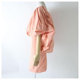 Givenchy-Givenchy Silk Blend Dress Salmon Pink 34-Pink