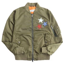 Jaqueta Bomber de Nylon Valentino Caqui
