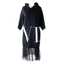 Robe en coton Valentino Noir